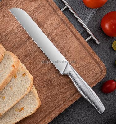 China Sustainable Non-slip Design High Quality Stainless Steel Cutlery Kitchen Knives Set With Hollow Handle for sale