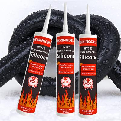 China Fire Resistant Neutral Silicone Sealant 300ml Glass Silicone Adhesive Low Odor for sale