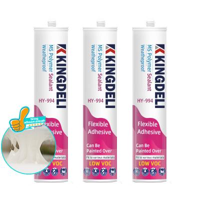 China White Color  MS Polymer Based Adhesive Sealant Low Odor Weather Resistant for sale