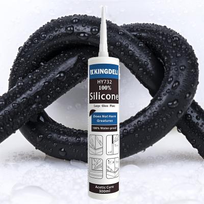 China Black Roof Marble Glass Adhesive Joint Acetic Silicone Sealant One Component for sale