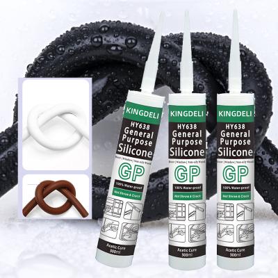 China Clear GP General Purpose Silicone Sealant For Stainless Steel Wood for sale