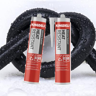 China Weatherproofing Heat Resistant Silicone Sealant Clear Color For Car Pump Caulking for sale