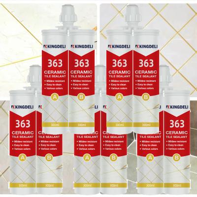 China Gold Glitter Two Part Epoxy Grout Sealer Caulk Mildew Proof For Tile Gap Filling for sale