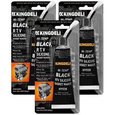 China 85g High Temperature RTV Silicone Sealant, Black RTV Gasket Maker For Automotive for sale