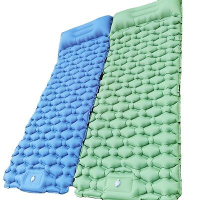 China Portable Sleeping Beach Pillow Mattress Top Seat Outdoor Camping Inflatable Air Bed Mattress for sale