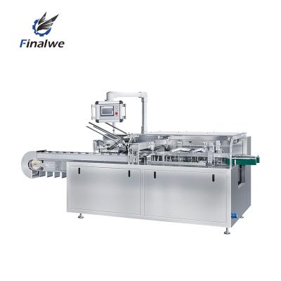 China Multifunctional Snack Medicine Box Finalwe Machine Automatic Carton Box Cartoning Packaging Machine for sale