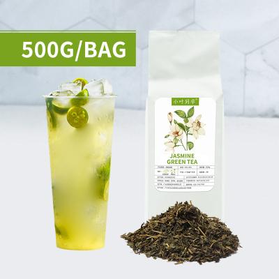 China Loose tea jasmine green tea for boba tea first grade 500g green tea wholesale brands for sale