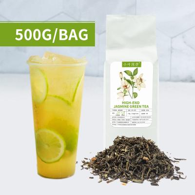 China High end hot selling loose tea jasmine green tea boba high mountain jasmine green tea for bubble tea for sale