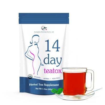 China China Natural Organic Herbal Body Beauty Quick Fit Teatox Green Tea Lean Easy Diet Vitamins Cleanse Detox Tea For Weight Loss for sale