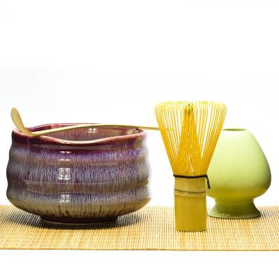 China Viable Wholesale Private Label Bowl Japan Ceremony Matcha Tea Bowl Set Handmade Ceramic Glass Matcha Chawan / Porcelain Bowl for sale