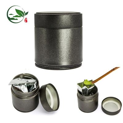 China Durable And Airtight Tin Box Wholesale Customized Logo Tea Storage Canister With Screw Lid/Empty Gift Tin Box, Small Tea Set Tinplate For Matcha Powder for sale