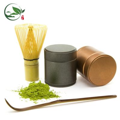 China Longevity and Wholesale Chinese OEM Airtight Canister Round Organic Tea Bag Jar Tin Package Tin Can Container Matcha Tea Cart For Tea Package for sale