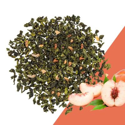 China Loose Tea OEM Bagged Best Organic Health Benefit Loose Fruit Flavor Blend Tea Brand Slimming Detox Wulong Tea Peach Oolong Tea for sale