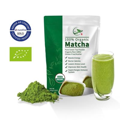 China Instant Chocolate Private Label Organic Matcha Powder Tea OEM Free Sample First Grade Japanese Ceremonial Matcha Green Tea Powder for sale