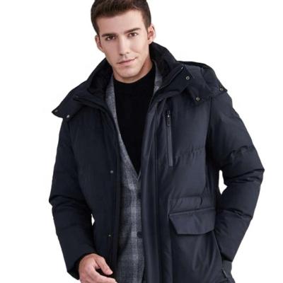 China Popular High Quality Custom Fashion Fashion Man Breathable Windproof Anti-wrinkle Black Overcoat casacas de mujer Down Jacket Outerwear for sale