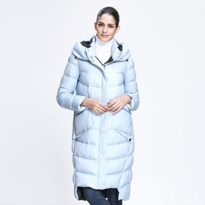 China TANBOER Viable Women's Jacket Duck Down Warm Overcoat TB3716 Winter Long Style Ladies Winter Jackets Coat Stripper Coat for sale