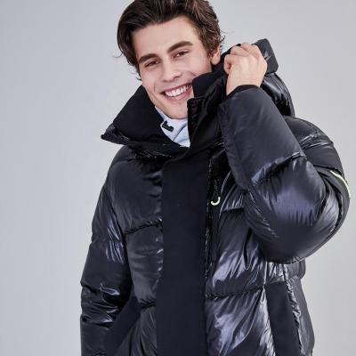 China TANBOER New Style Shorts Man QUICK DRY Duck Down Sweater Winter Overcoat Warm Office Keep Warm Black Down Jacket for sale