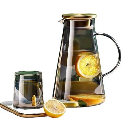 China Stocked YOLOWE HOME 1800ML Electric Ceramic Stove Glass Kettle with Stainless Steel Cover and Tea Strainer Easy to Clean Juice Cup for sale