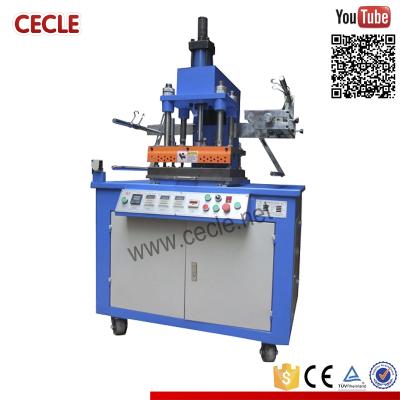 China Leather Fabrics Printer HGP-300 3T Pressure Logo Embossed Hot Stamping Machine for sale