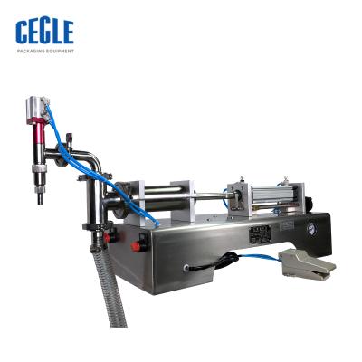 China F6-600 50-600ml Semi Automatic Beverage Bottle Filling Machine Small Liquid Filler for sale