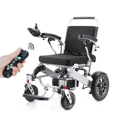 China KSM-605 2021 Amazon Hot Selling Portable Electric Wheelchair Automatic Folding Wheelchairs with Remote Control for sale