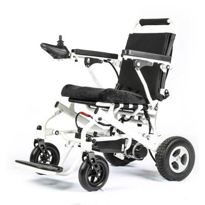 China KSM-602 Light Weight Foldable Electric Wheelchair Remote Control Aluminum Folding Portable Power Wheelchair for Disabled for sale