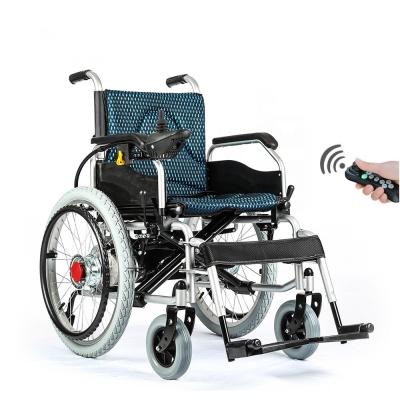 China KSM-502 24inch Folding Motorized Electric Folding Power Reviews Battery Operated Wheelchair for sale