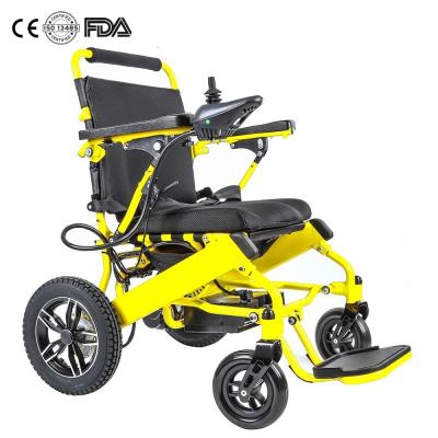 China KSM-601P Extra Wide Seat Electric Wheelchair 150kg Capacity Foldable Portable Lithium Battery Power Wheelchair for Elderly for sale