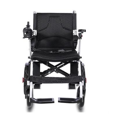 China KSM-506  Newest medical folding electric wheelchair cheapest folding electric wheelchairs with solild wheel for sale