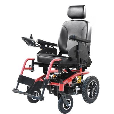 China KSM-510 All terrain heavy duty power wheelchair useful transport equipment remote control  electric wheelchair with luxury seat for sale