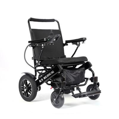 China KSM-601 Power folding wheelchair curved backrest lightweight power wheelchair portable electric wheelchair sales for sale