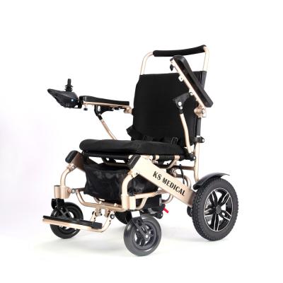 China 601 Portable travel wheelchair with remote controller for the disabled lightweight aluminum electric wheelchair scooter adults for sale