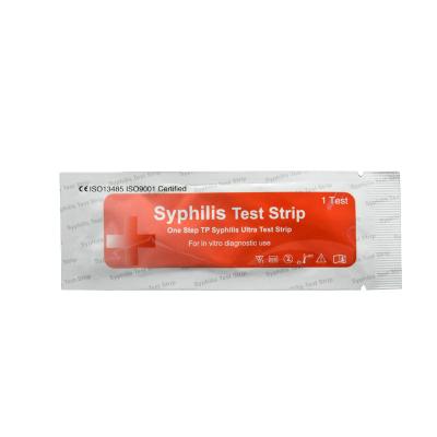 China One Step Anti-TP Ab Diagnostic Syphilis Rapid Test Kit Whole Blood Test Strips With CE ISO for sale