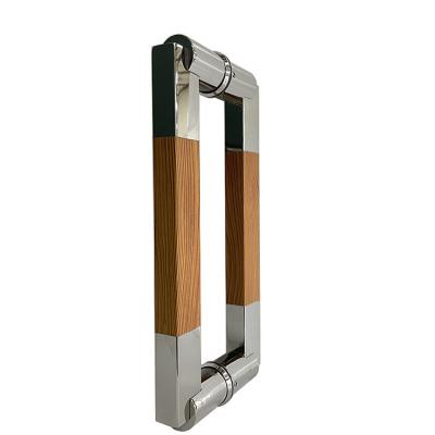 China Modern Glass Door Hardware Sliding Door Ss201/304/316 Double Sided Glass Door Handles Wood for sale