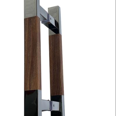 China Modern Manufacturers Recommend Custom 304 Stainless Steel Square Tube Hotel Bathroom Home Door Handle for sale