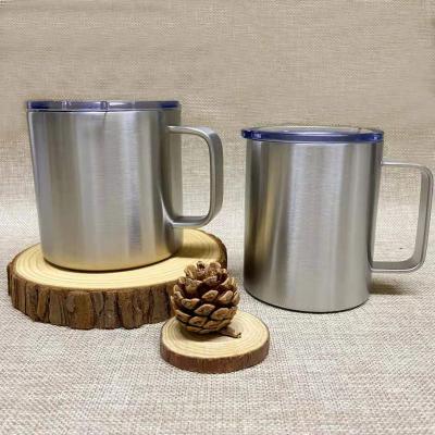 China Durable Office Double Vacuum Mug Stainless Steel Coffee Mug With Handle for sale