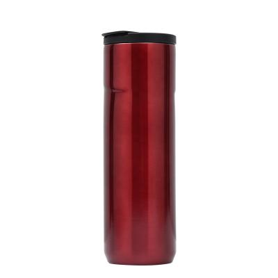 China Stainless Steel 500ml\17oz Stainless Steel 500ml\17oz Straight Mug Vacuum Flask Modern Minimalist Automatic Portable Office Leisure for sale