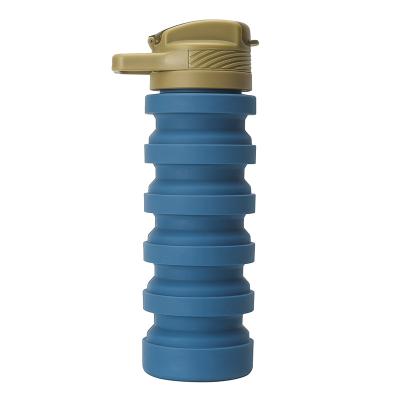 China Sustainable Portable Collapsible Collapsible Mug Sweatproof Collapsible Cup Silicone Collapsible Silicone Water Bottles for sale