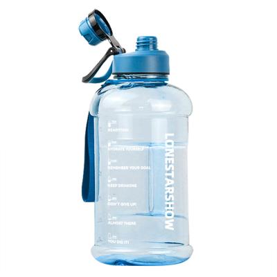 China Sustainable Hot Sale Customs Sports Plastic Water Bottle 2.2L Bottle Waters Drinkware for sale