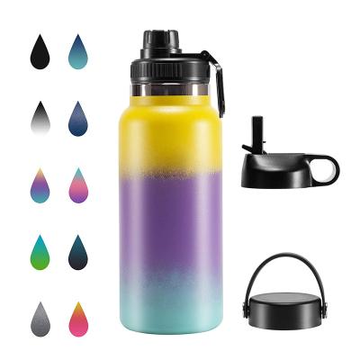 China High Quality Sustainable 32oz Stainless Steel Drinking Bottle Risk Free Metal Insulated Flask Food Grade For Office for sale