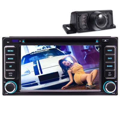 China 6.2 inch Car Stereo Dual Din GPS Navigation GPS Car DVD Player for Toyota mp5 player with camera for sale