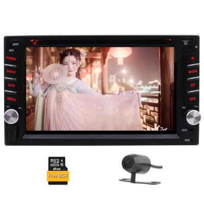 China 6.2 Inch Touch Screen Multimedia GPS Navigation Auto Electronics Car DVD Stereo Dual GPS Factory Din for sale