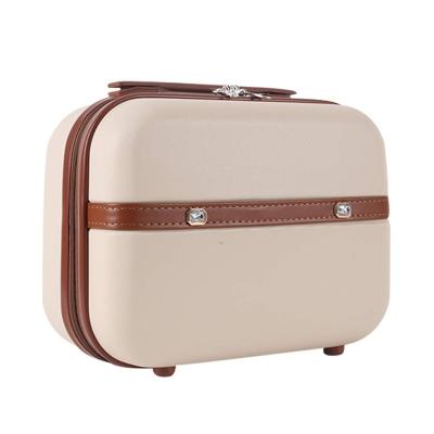 China Factory Customized Mini Hard Shell Polychrome Cosmetic Case Luggage, Portable Small Travel Carrying Case Suitcase For Makeup 30*24*15cm for sale