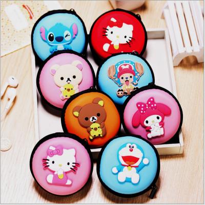 China Factory Customized Hard Case 9*9*3cm Earphone Storage EVA Durable Cartoon Change Storage Case for sale