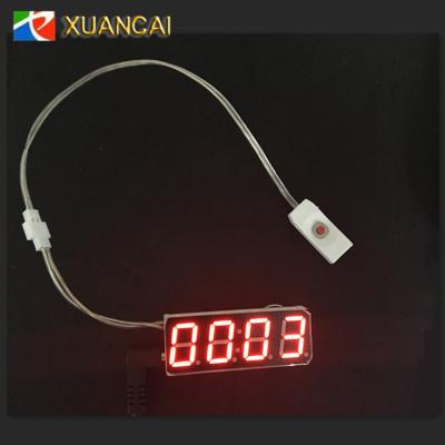 China Indoor 0.56Inch 50x19cm 24 Hours 88:88 5V DC Dial HH: MM 7 Segment Digit Tube LED Time Digit Board for sale