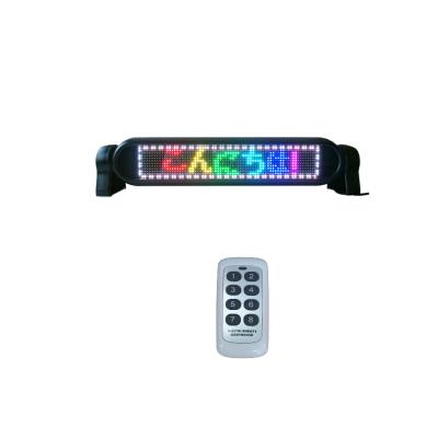 China Semi-outdoor RF Control Slim LED Message Car LED Display Scrolling Advertising for sale