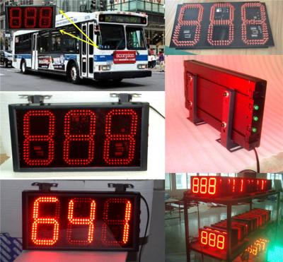 China 3digits Bus Line Bus Line LED Display Counting Plate LED Gas Price Sign for sale