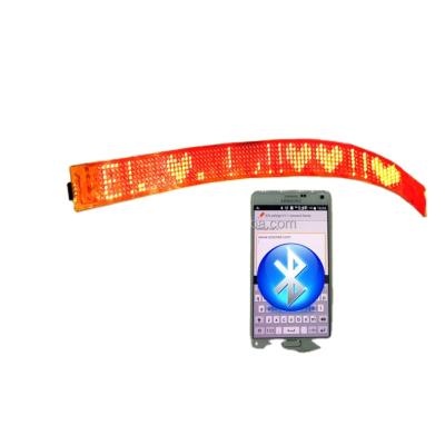 China New Wireless Phone APP Red Flexible Programmable Mobile Display Screen Message Belt for sale