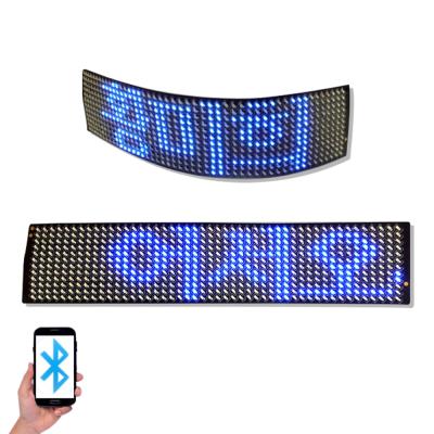 China P2.5-12x48 dot logo programmable flexible led smartphone communication shoes hat scrolling t-shirt led soft screen for sale