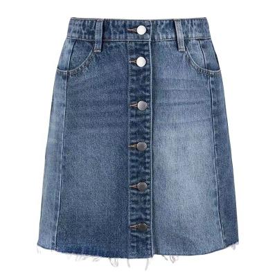 China Comfortable Used Clothing Denim skirt jean skirt women used clothes  second-hand clothing factory wholesale clothing for sale